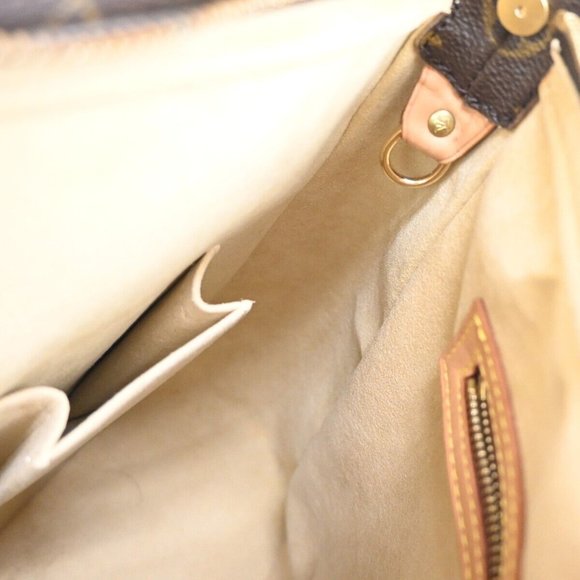 LOUIS VUITTON Logo Looping GM Shoulder Bag Monogram Leather Brown M51145 86FA268 - Picture 14 of 16